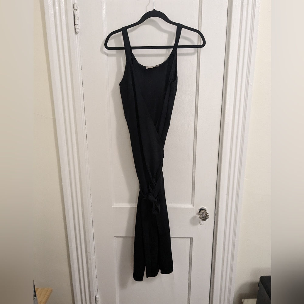 Everlane Japanese GoWeave Wrap Tank Dress - Calf Length